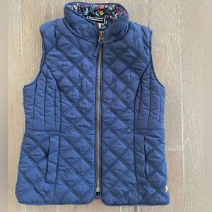 Joules Minx Navy Quilted Vest